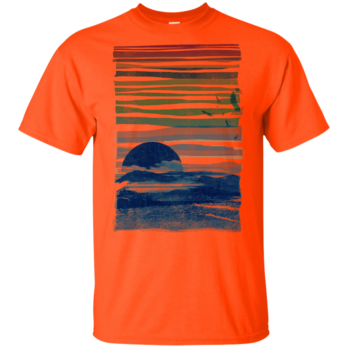 T-Shirts Orange / YXS Sea Landscape Youth T-Shirt