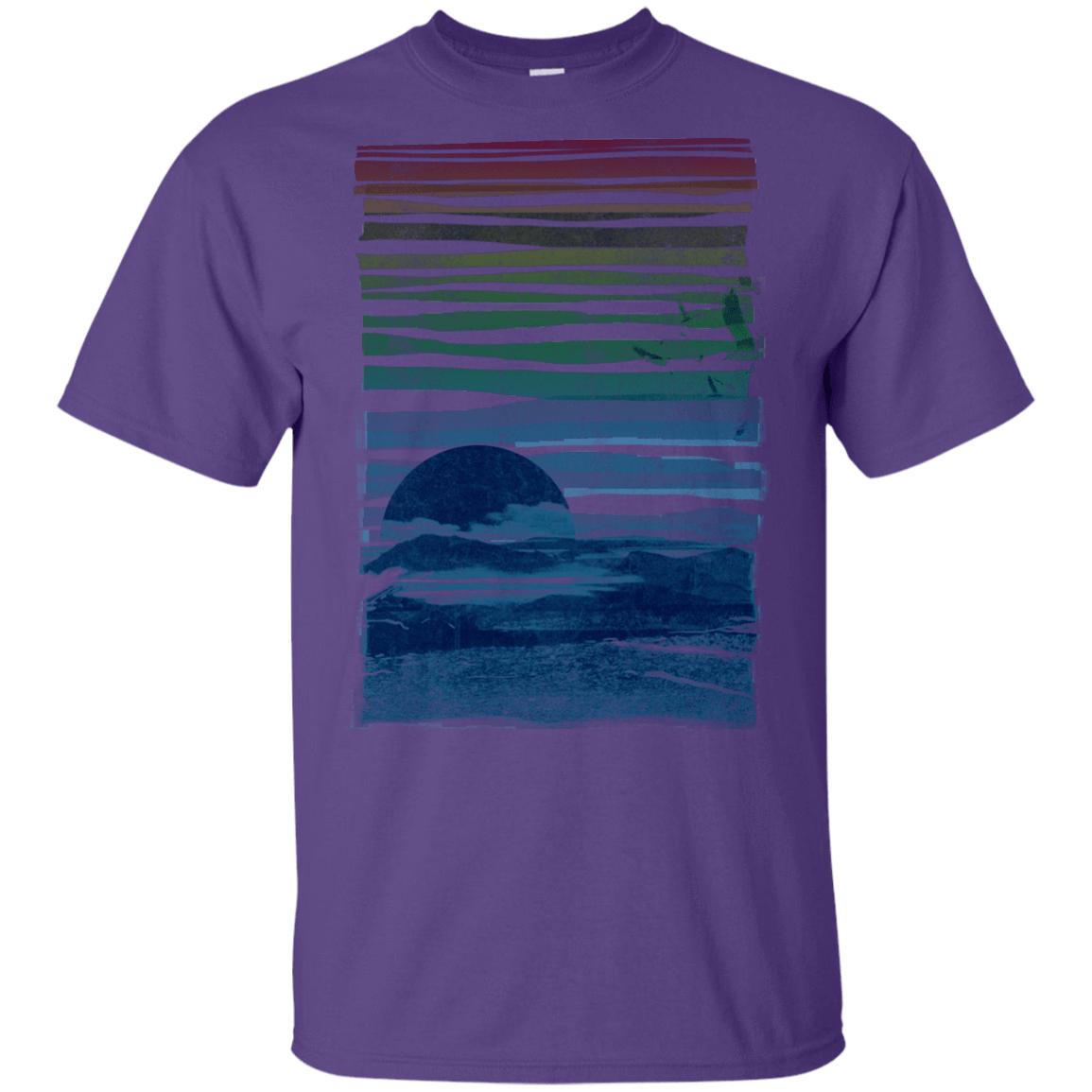 T-Shirts Purple / YXS Sea Landscape Youth T-Shirt