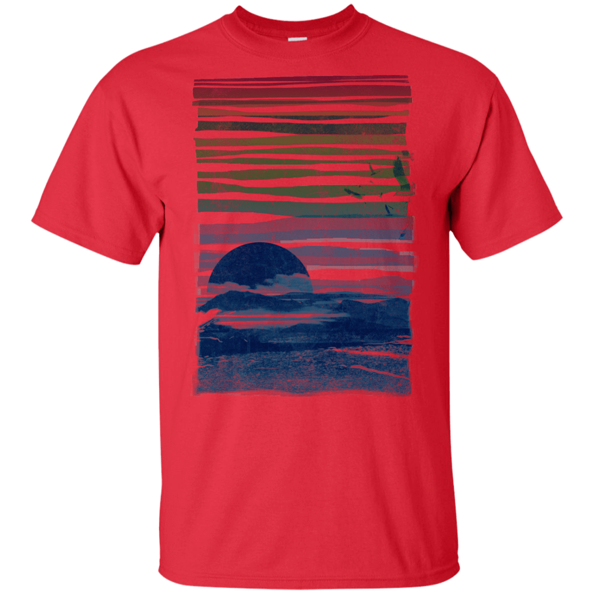 T-Shirts Red / YXS Sea Landscape Youth T-Shirt