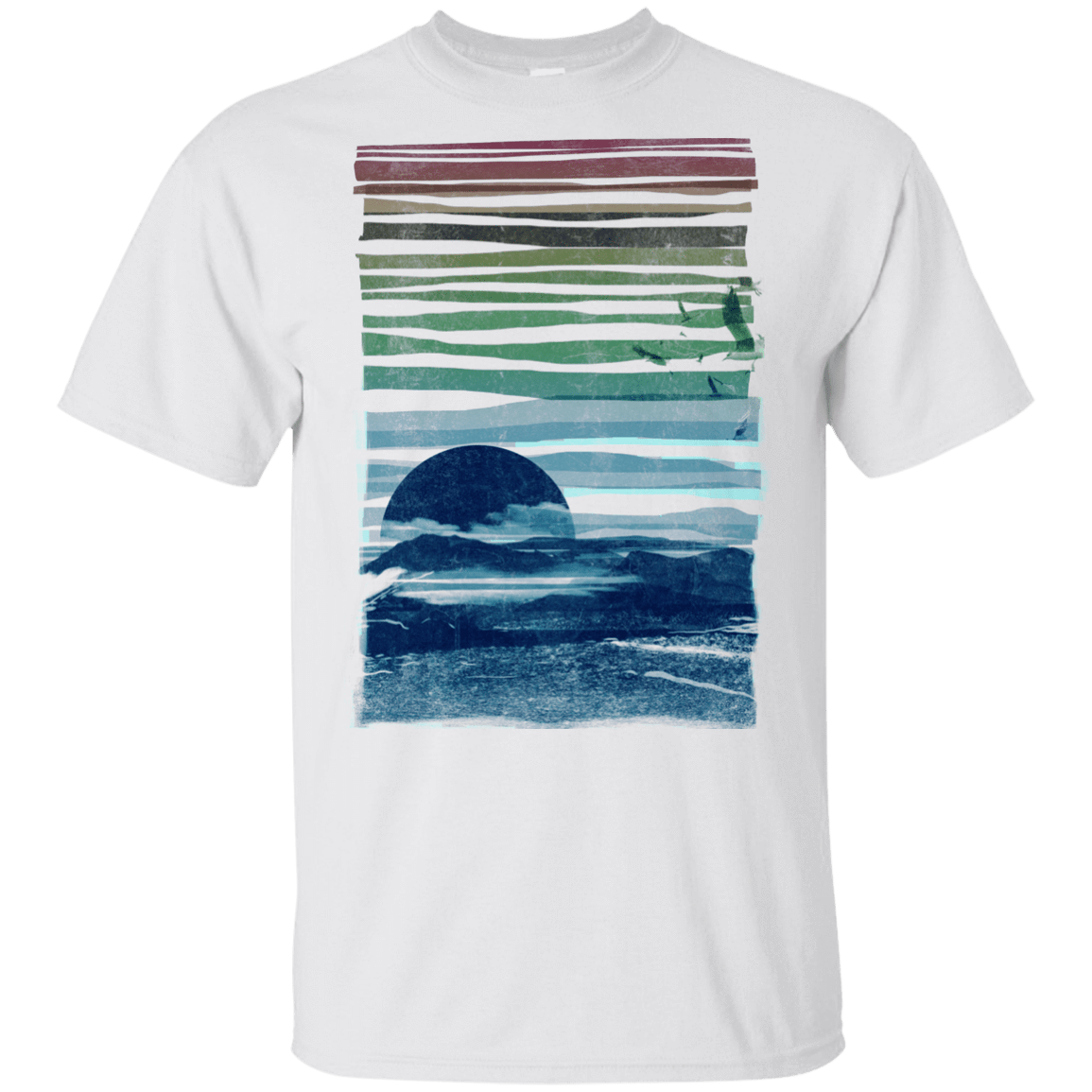 T-Shirts White / YXS Sea Landscape Youth T-Shirt