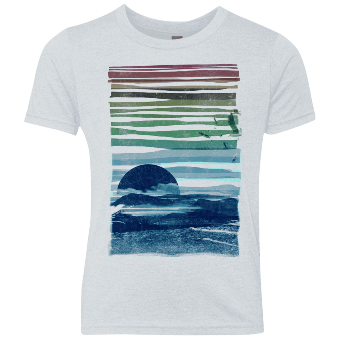 Sea Landscape Youth Triblend T-Shirt