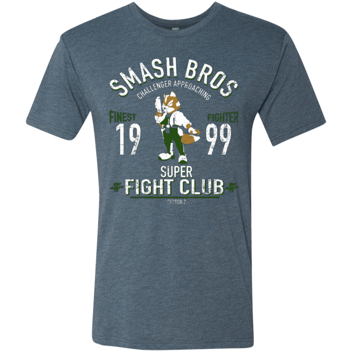 T-Shirts Indigo / Small Sector Z Fighter Men's Triblend T-Shirt