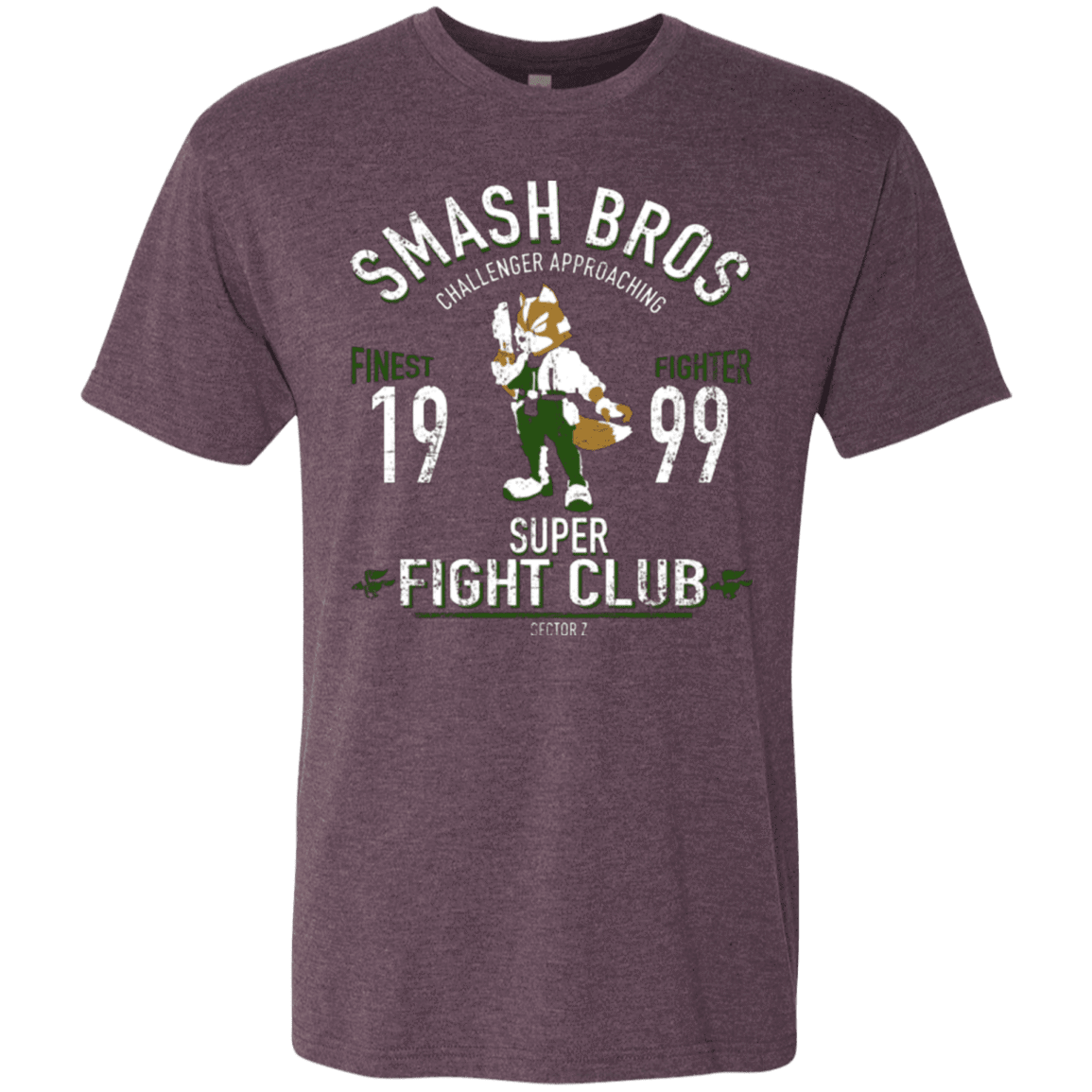 T-Shirts Vintage Purple / Small Sector Z Fighter Men's Triblend T-Shirt
