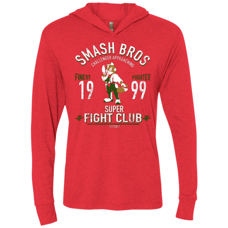 T-Shirts Vintage Red / X-Small Sector Z Fighter Triblend Long Sleeve Hoodie Tee