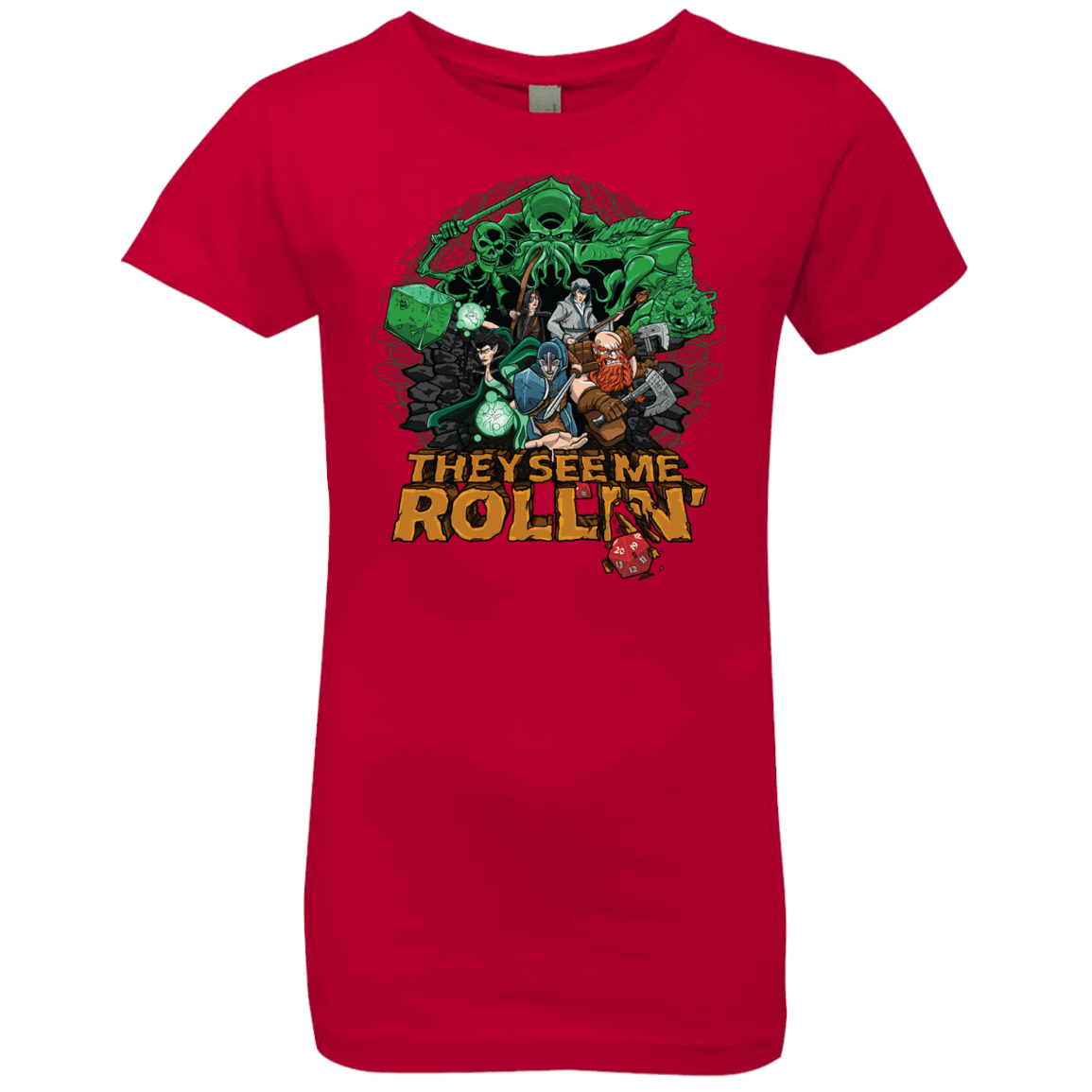 T-Shirts Red / YXS See me rolling Girls Premium T-Shirt