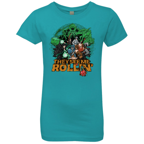 T-Shirts Tahiti Blue / YXS See me rolling Girls Premium T-Shirt