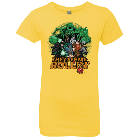 T-Shirts Vibrant Yellow / YXS See me rolling Girls Premium T-Shirt