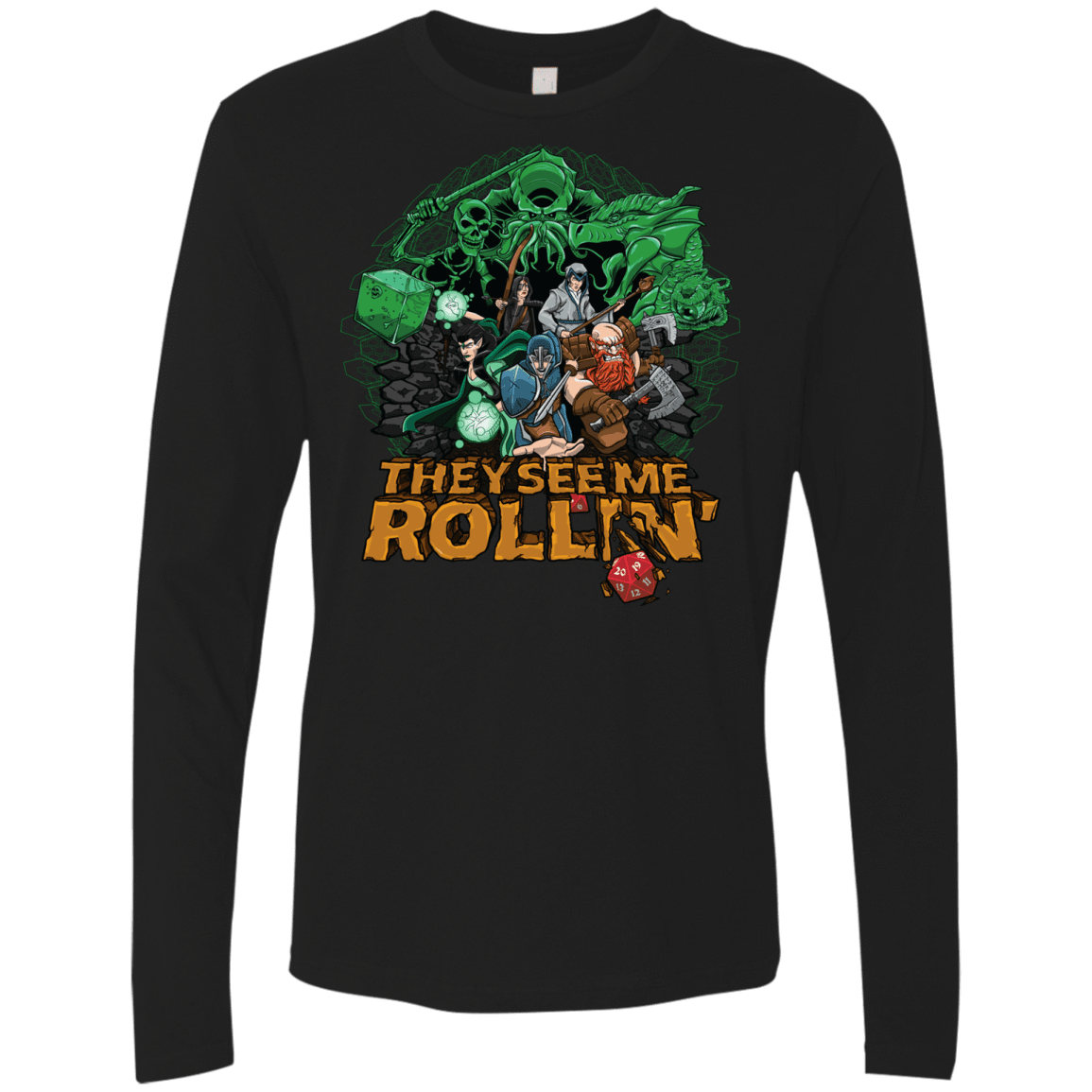 T-Shirts Black / Small See me rolling Men's Premium Long Sleeve