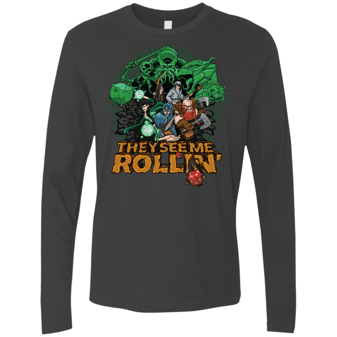T-Shirts Heavy Metal / Small See me rolling Men's Premium Long Sleeve