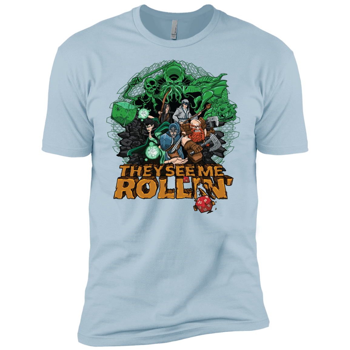 T-Shirts Light Blue / X-Small See me rolling Men's Premium T-Shirt