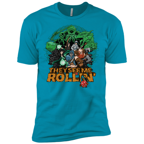 T-Shirts Turquoise / X-Small See me rolling Men's Premium T-Shirt
