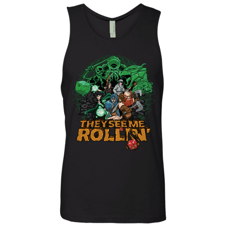 T-Shirts Black / Small See me rolling Men's Premium Tank Top