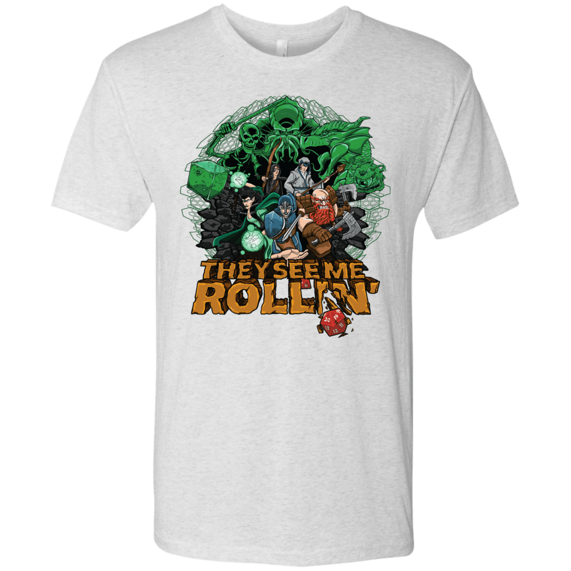 T-Shirts Heather White / Small See me rolling Men's Triblend T-Shirt