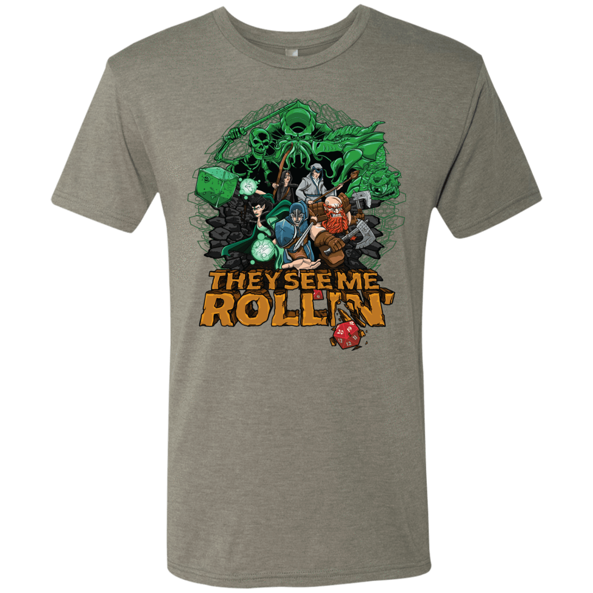 T-Shirts Venetian Grey / Small See me rolling Men's Triblend T-Shirt