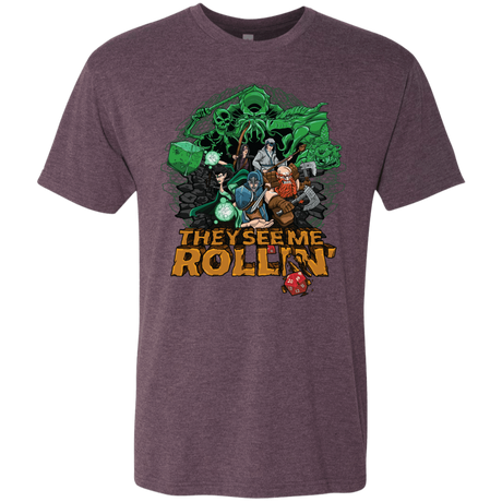 T-Shirts Vintage Purple / Small See me rolling Men's Triblend T-Shirt
