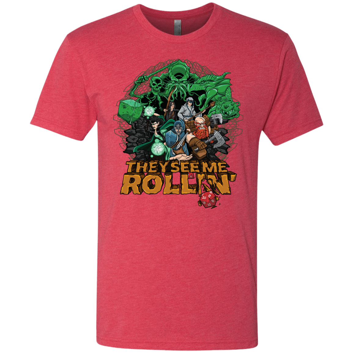 T-Shirts Vintage Red / Small See me rolling Men's Triblend T-Shirt