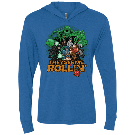 T-Shirts Vintage Royal / X-Small See me rolling Triblend Long Sleeve Hoodie Tee