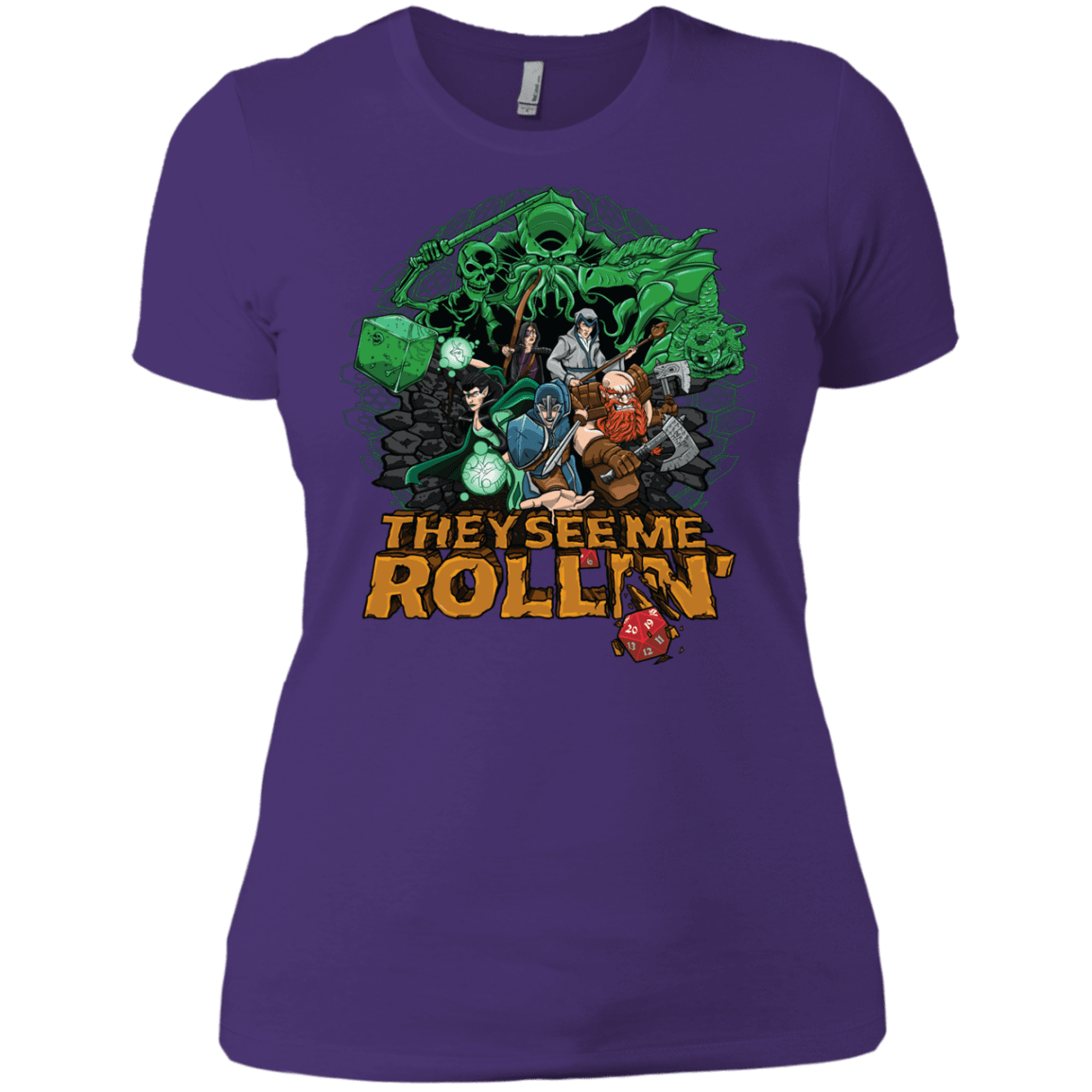 T-Shirts Purple / X-Small See me rolling Women's Premium T-Shirt