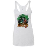 T-Shirts Heather White / X-Small See me rolling Women's Triblend Racerback Tank