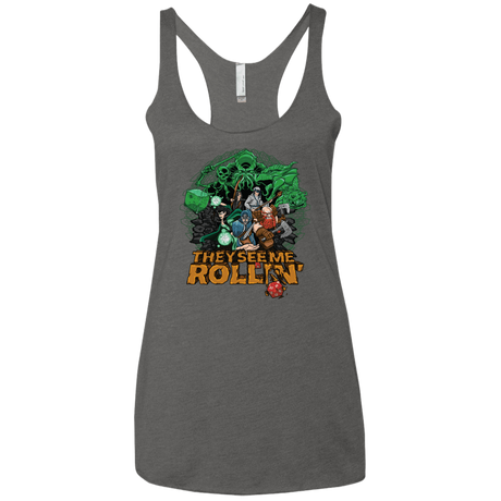 T-Shirts Premium Heather / X-Small See me rolling Women's Triblend Racerback Tank