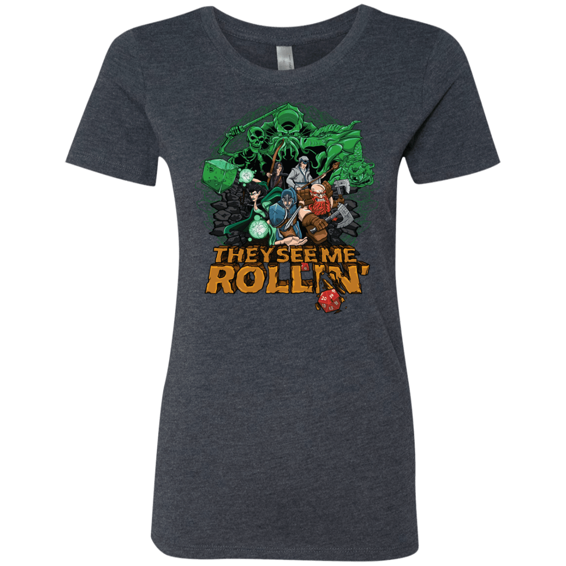 T-Shirts Vintage Navy / Small See me rolling Women's Triblend T-Shirt