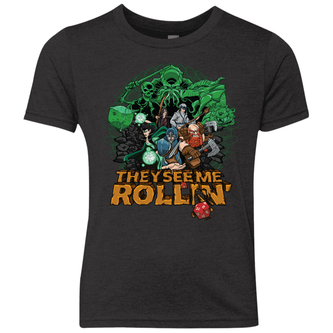 T-Shirts Vintage Black / YXS See me rolling Youth Triblend T-Shirt