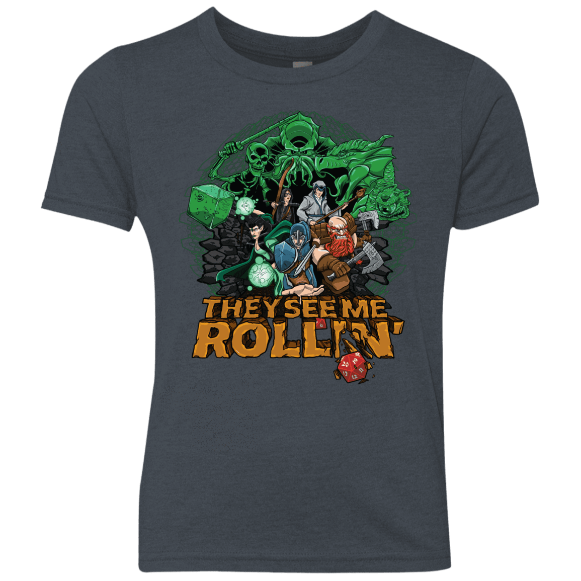 T-Shirts Vintage Navy / YXS See me rolling Youth Triblend T-Shirt