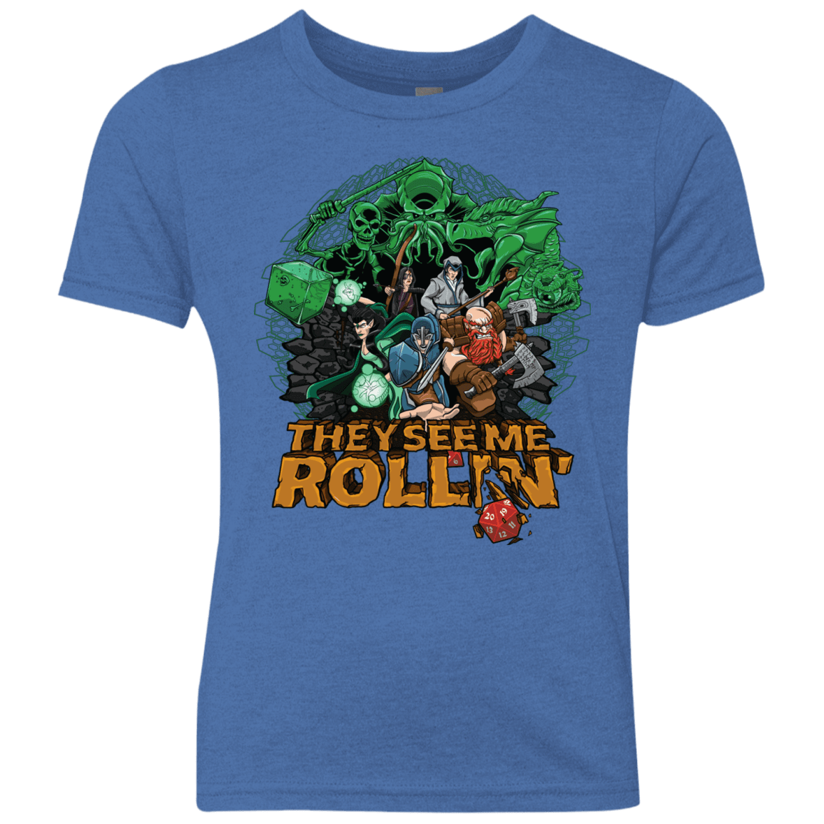 T-Shirts Vintage Royal / YXS See me rolling Youth Triblend T-Shirt