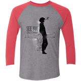 T-Shirts Premium Heather/ Vintage Red / X-Small See you Space Cowboy Men's Triblend 3/4 Sleeve