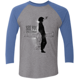 T-Shirts Premium Heather/ Vintage Royal / X-Small See you Space Cowboy Men's Triblend 3/4 Sleeve