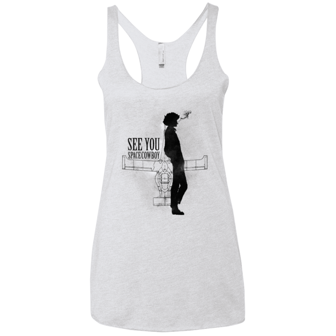T-Shirts Heather White / X-Small See you Space Cowboy Women's Triblend Racerback Tank