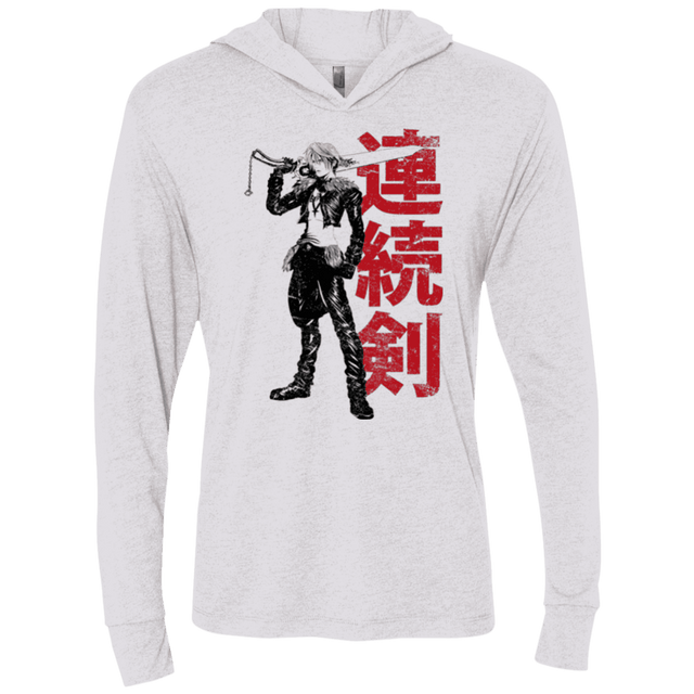 T-Shirts Heather White / X-Small Seed Mercenary Triblend Long Sleeve Hoodie Tee