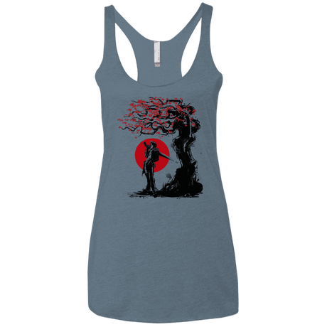 T-Shirts Indigo / X-Small Seed Under the Sun Women's Triblend Racerback Tank