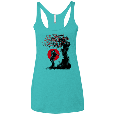 T-Shirts Tahiti Blue / X-Small Seed Under the Sun Women's Triblend Racerback Tank