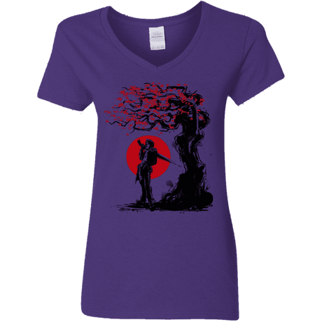 T-Shirts Purple / S Seed Under the Sun Women's V-Neck T-Shirt