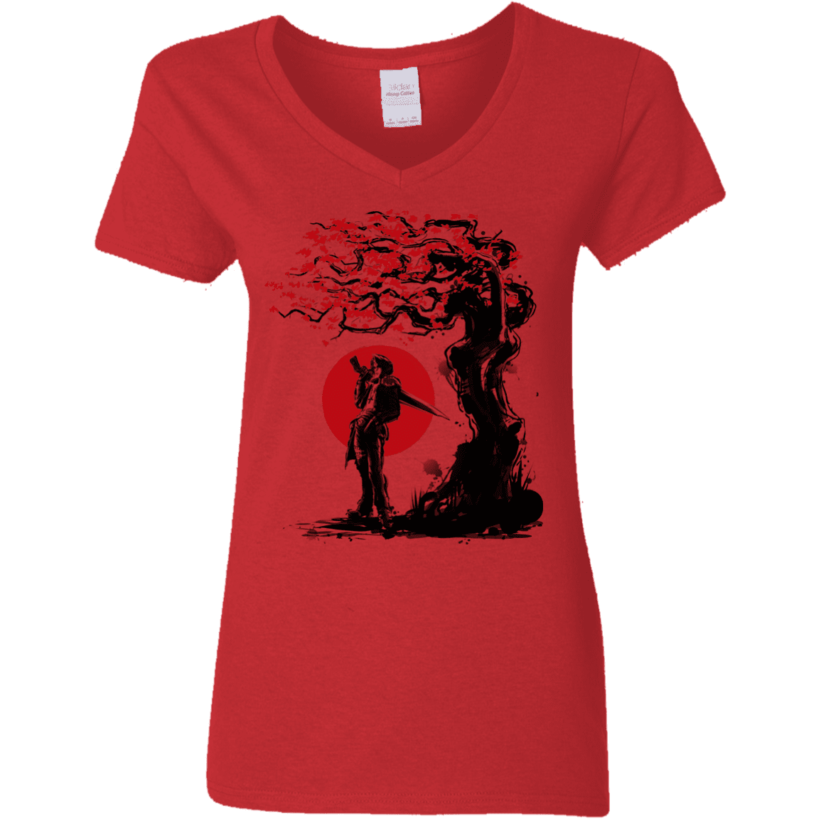 T-Shirts Red / S Seed Under the Sun Women's V-Neck T-Shirt
