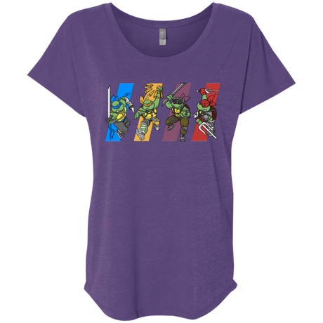 T-Shirts Purple Rush / X-Small Select your Ninja Triblend Dolman Sleeve