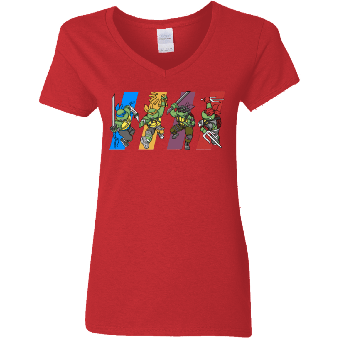 T-Shirts Red / S Select your Ninja Women's V-Neck T-Shirt