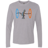 T-Shirts Heather Grey / S Self Service Men's Premium Long Sleeve