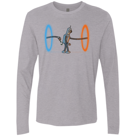 T-Shirts Heather Grey / S Self Service Men's Premium Long Sleeve