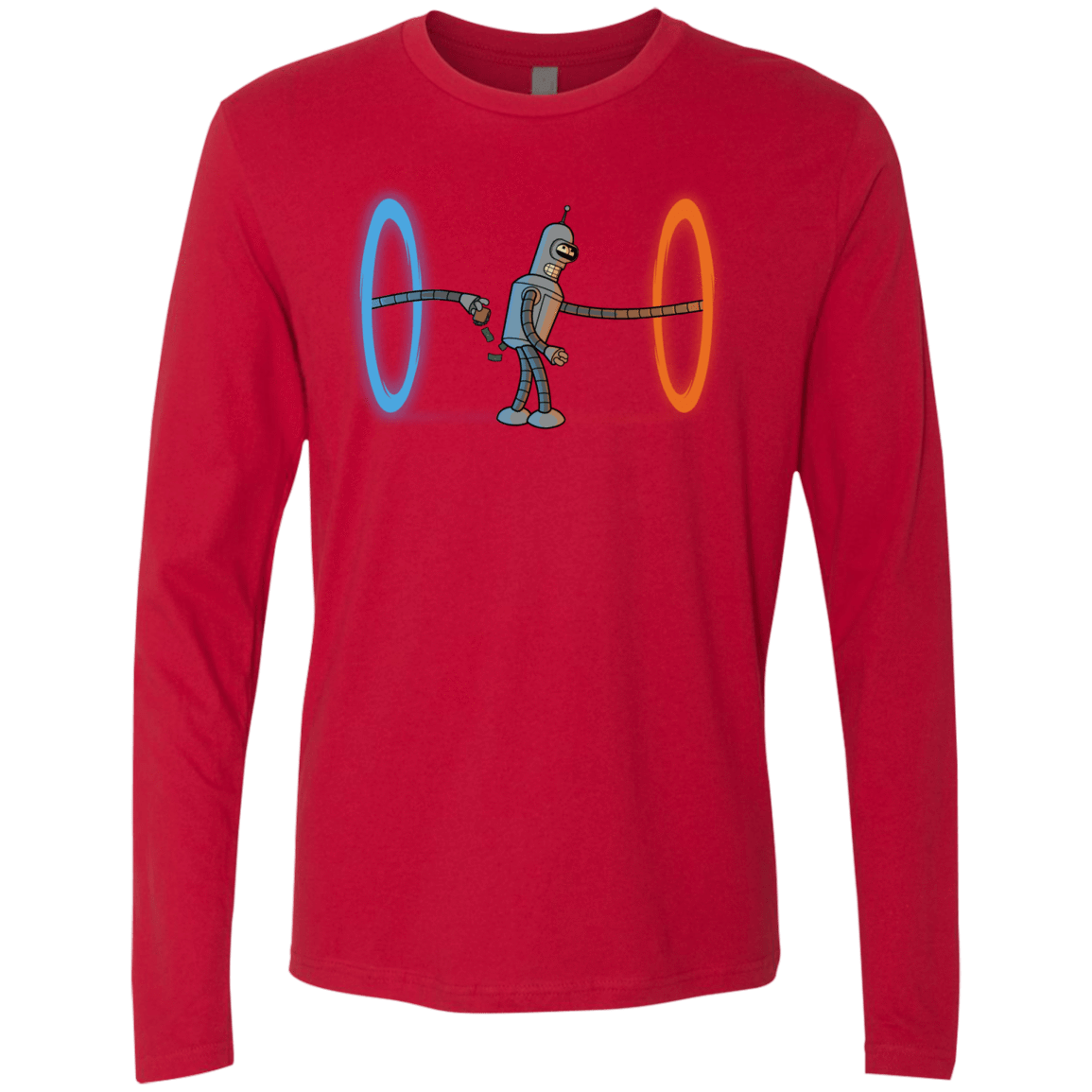 T-Shirts Red / S Self Service Men's Premium Long Sleeve