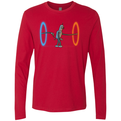 T-Shirts Red / S Self Service Men's Premium Long Sleeve