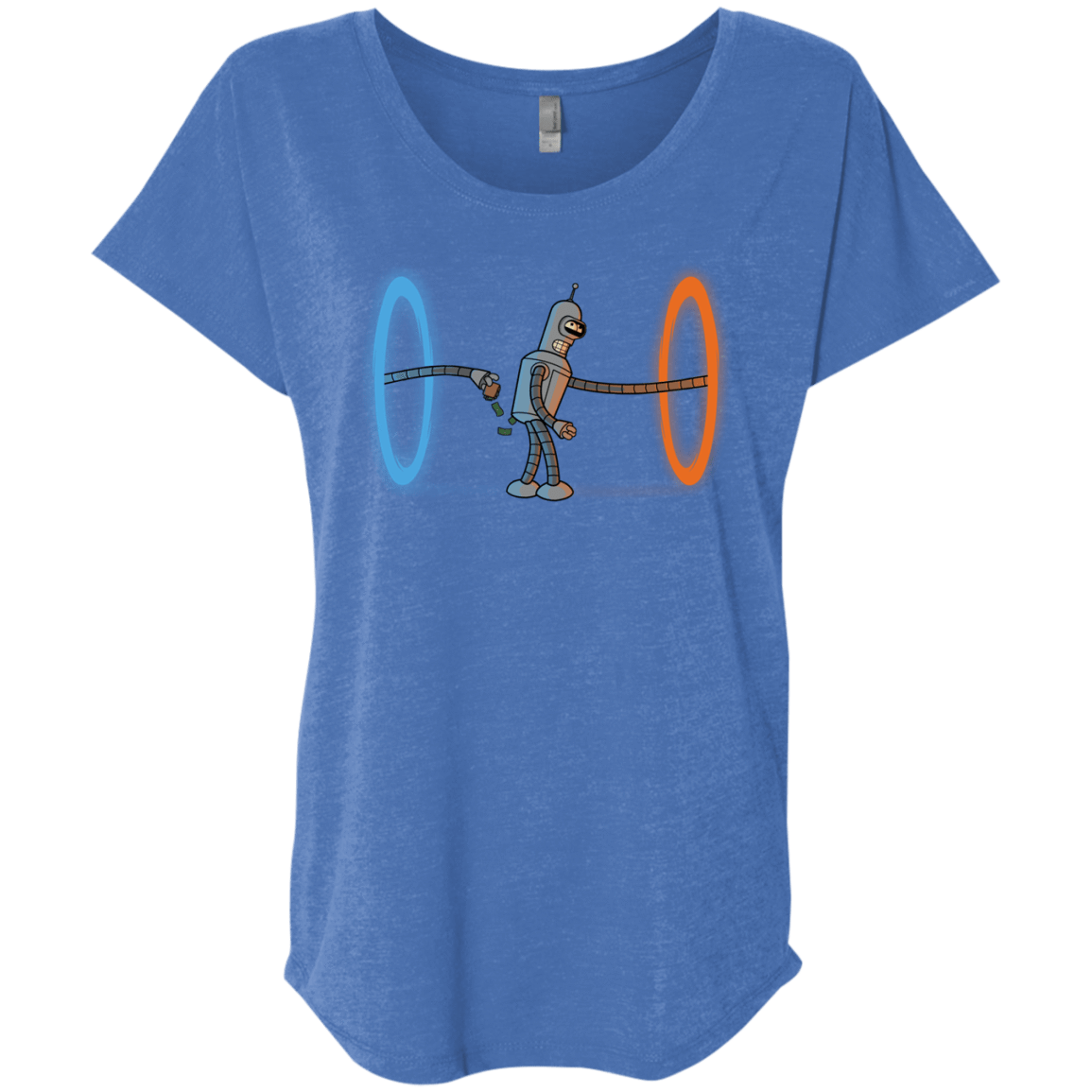 T-Shirts Vintage Royal / X-Small Self Service Triblend Dolman Sleeve