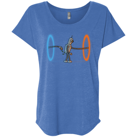 T-Shirts Vintage Royal / X-Small Self Service Triblend Dolman Sleeve