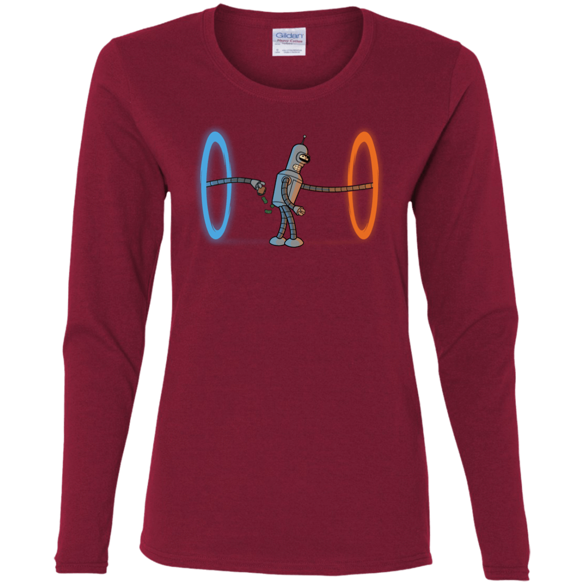 T-Shirts Cardinal / S Self Service Women's Long Sleeve T-Shirt