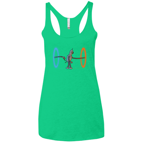 T-Shirts Envy / X-Small Self Service Women's Triblend Racerback Tank