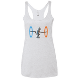 T-Shirts Heather White / X-Small Self Service Women's Triblend Racerback Tank