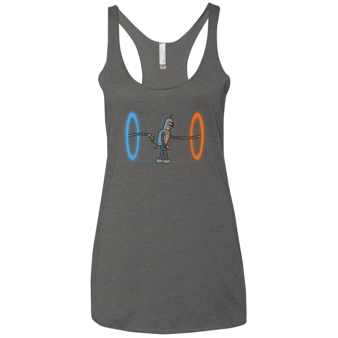 T-Shirts Premium Heather / X-Small Self Service Women's Triblend Racerback Tank