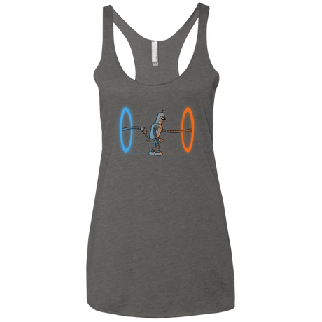 T-Shirts Premium Heather / X-Small Self Service Women's Triblend Racerback Tank