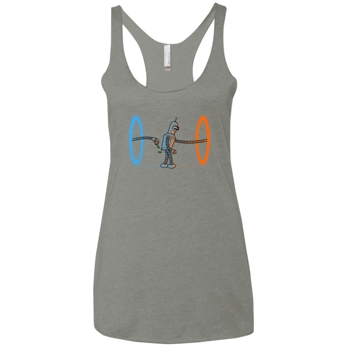 T-Shirts Venetian Grey / X-Small Self Service Women's Triblend Racerback Tank